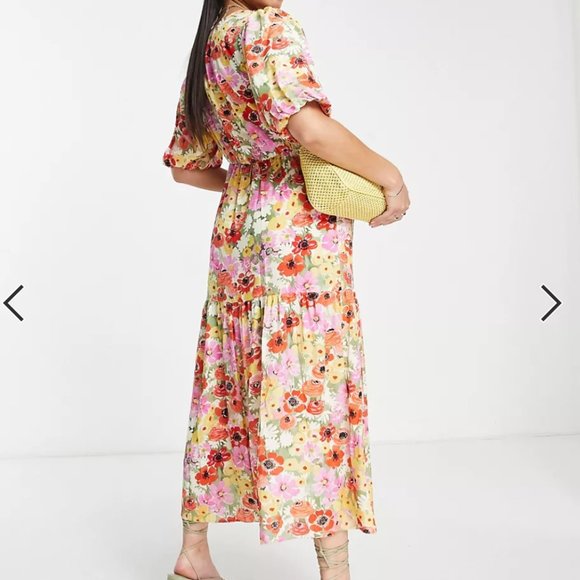 ASOS Nobody's Child Maternity Valentine poppy dress - US 4 - Picture 4 of 4